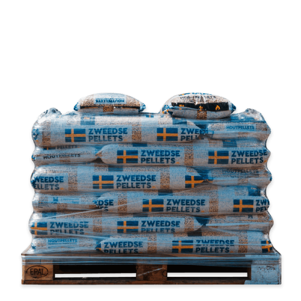 Losse zakken Zweedse houtpellets (16kg) 6mm