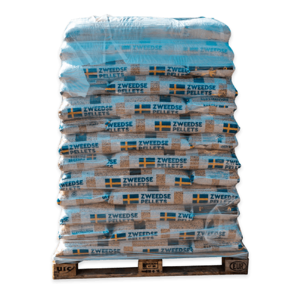 Pallet Zweedse houtpellets (52 x 16kg) 6mm